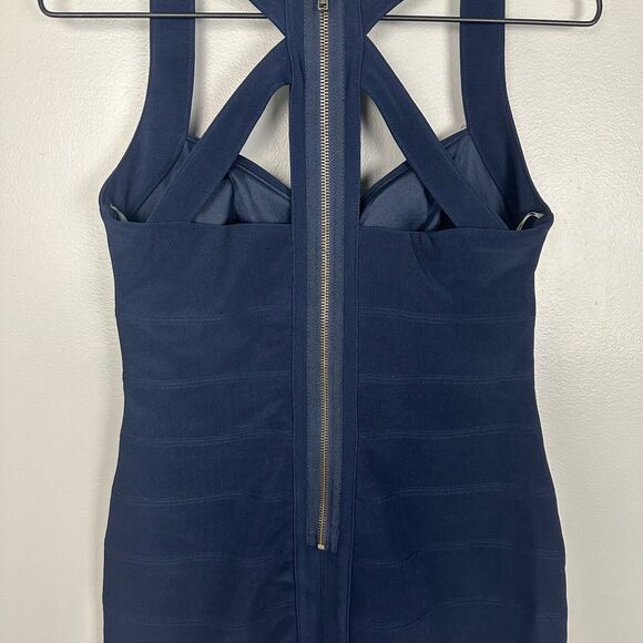 Nwt Macy's City Triangles Navy Bodycon Dress Womens Size 5 - Picture 5 of 7